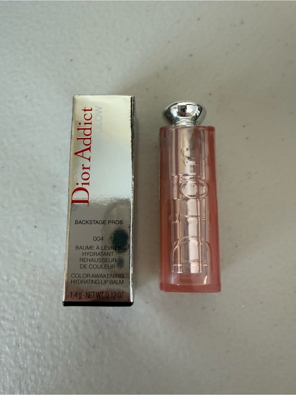 Mini Dior Addict backstage Lip glow — color 004 coral